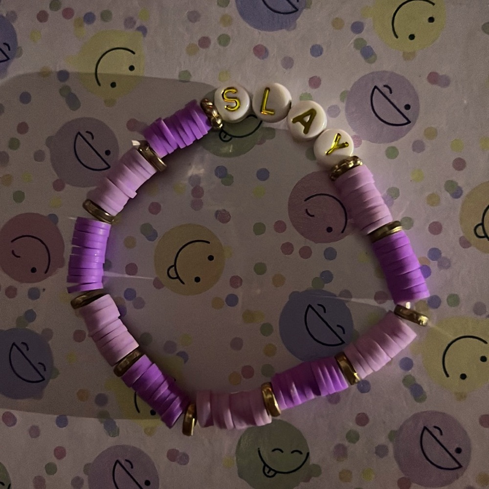 Slay purple bracelet
